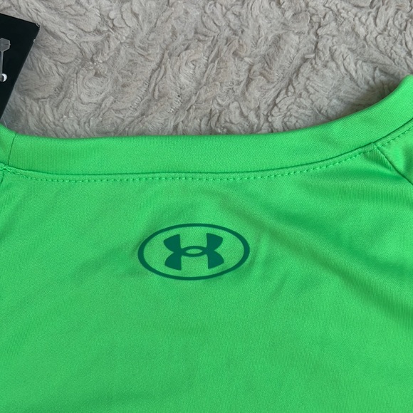 Under Armour short sleeve tech t-shirt Never Back Down Size youth XL NWT - Picture 10 of 16